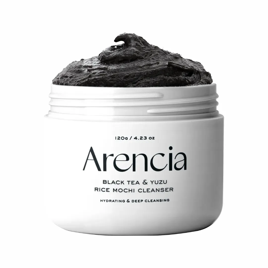 arencia black tea rice mochi cleanser