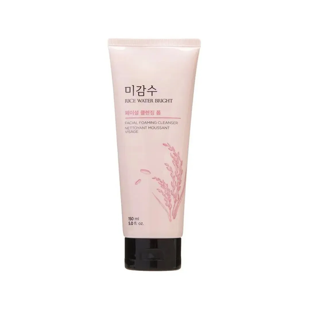 the face shop rice water bright cleansing foam