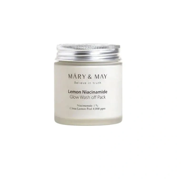 mary&may lemon niacinamide glow wash off pack