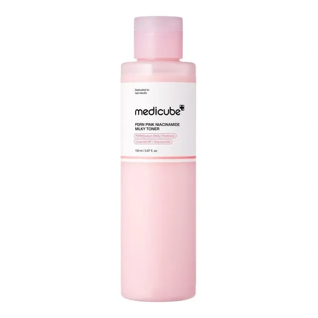 medicube pdrn pink niacinamide milky toner