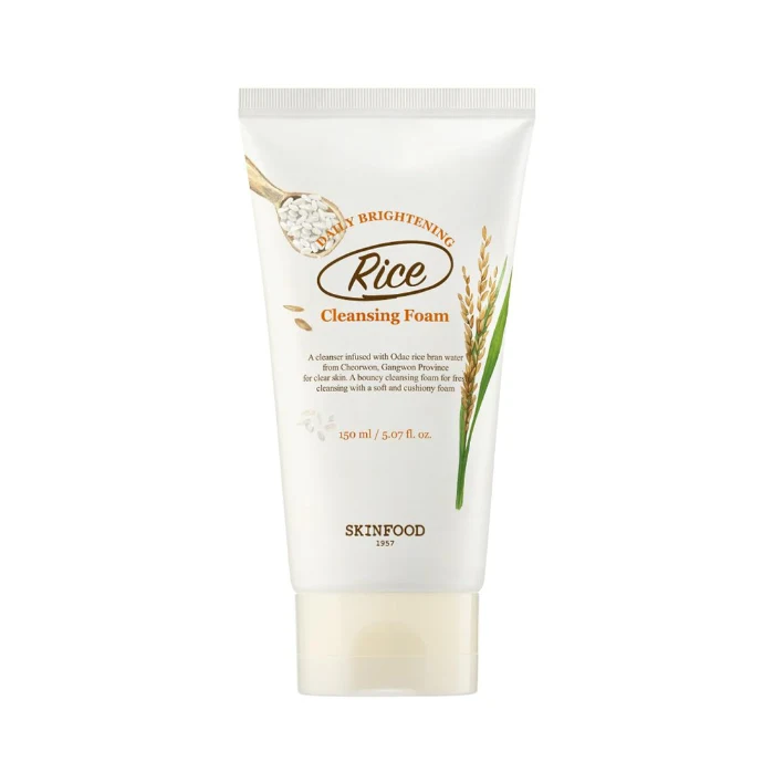 skinfood rice cleansing foam