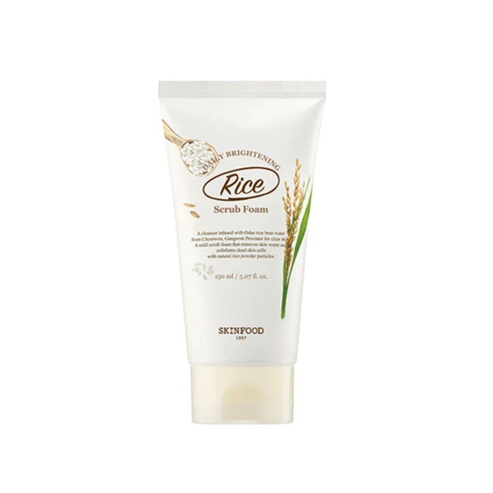 skinfood rice scrub foam