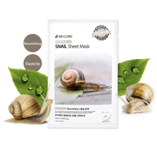 3w clinic snail sheet mask